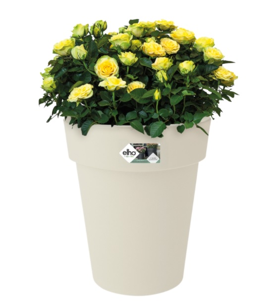 ELHO BLOEMPOT 35CM WIT PLANTER HOOG GREEN BASICS DETO