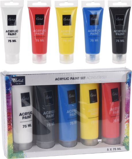 Picture of VERF ACRYL SET 75ML SET A 5ST