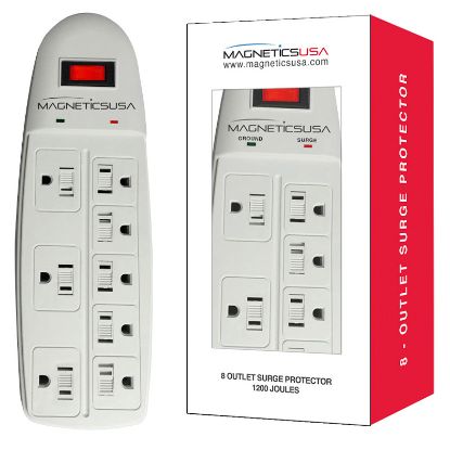 Picture of MAGNETICS SURGE PROTECTOR W/CHILDLOCK WHITE 