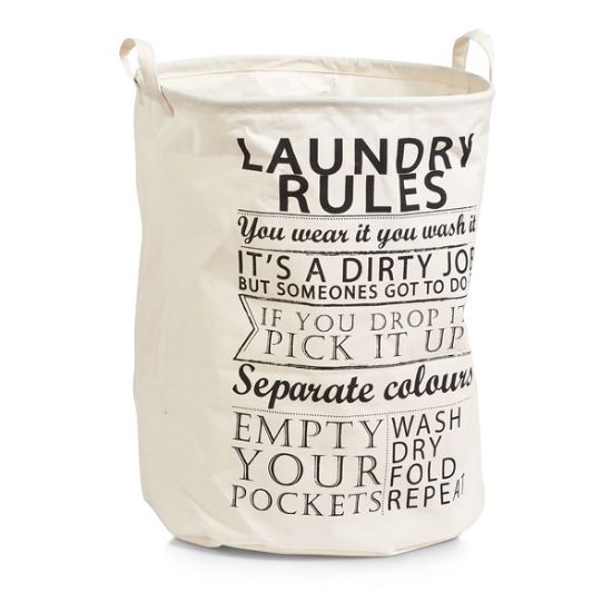 Picture of ZELLER WASMAND "LAUNDRY RULES" CANVAS